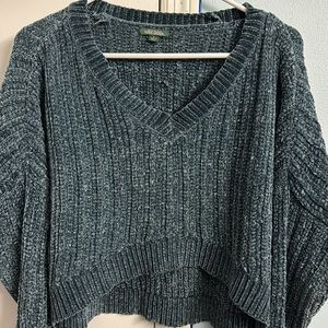 Teal Wild Fable Cropped Sweater